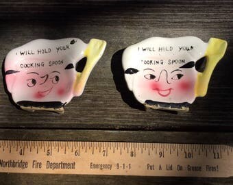 Vintage Kitschy Made in Japan Cooking Spoon Holder