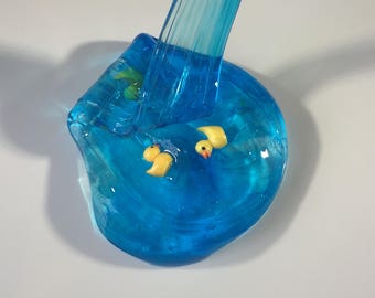 Duck in a Pond clear slime