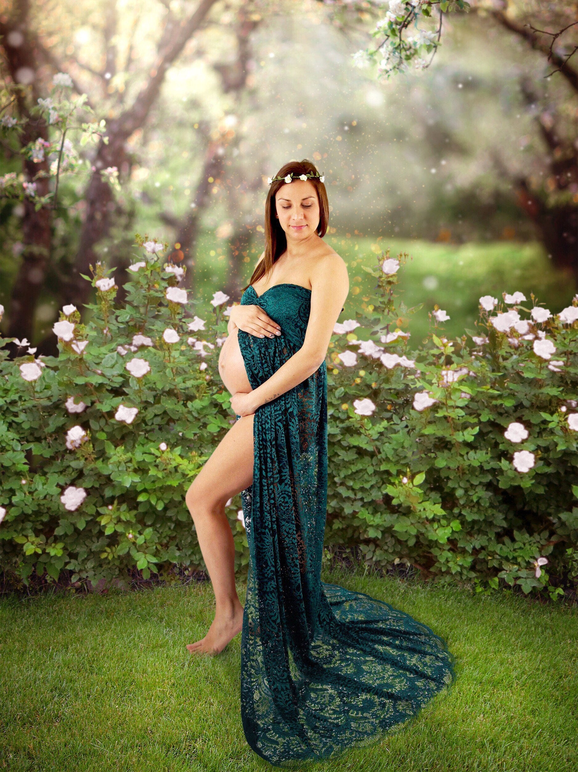 Maternity gown photo shoot / Maternity Dress Photo Props