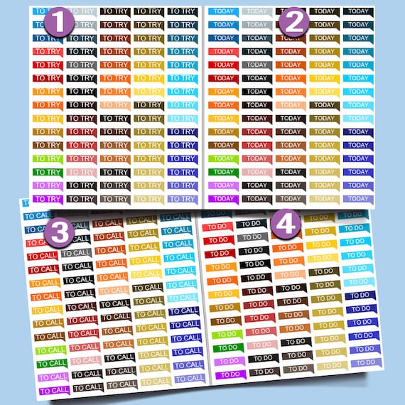 Printable Stickers | Planner Sticker Printables | Printable Label, Printable Stickers for Erin Condren Planners | Planner Stickers Dowload