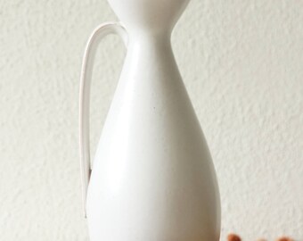 White vintage jug, by Carstens, West Germany