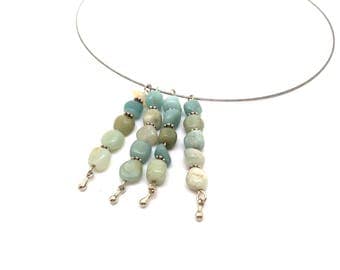 Semi precious beads necklace