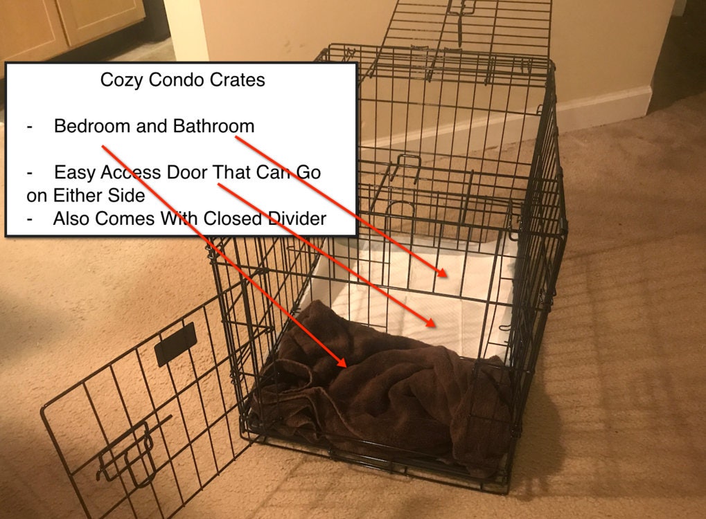 Dog Kennel / Crate Cozy Condo Crate 3 Door with Patent