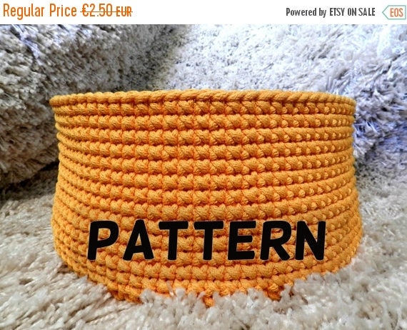 15 % OFF Crochet basket pattern - crochet pattern - pattern pdf - toy basket pattern - round basket pattern - instant digital download