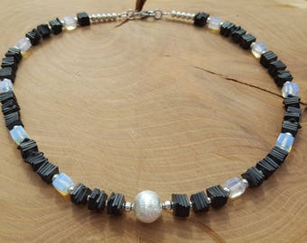 Dark grey Hematite necklace