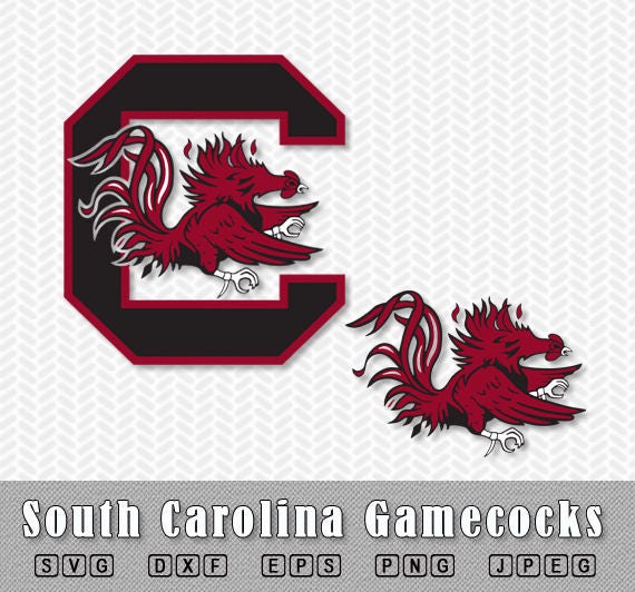 South Carolina Gamecocks Layered SVG Dxf Logo Vector File