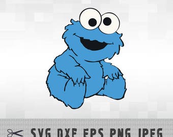 Cookie monster svg | Etsy