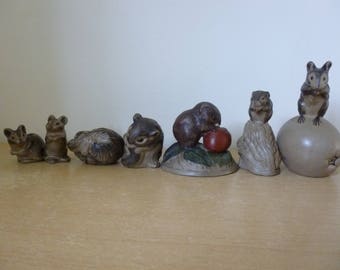 Mixed Lot of 7 Poole Pottery Stoneware Mice - Vintage