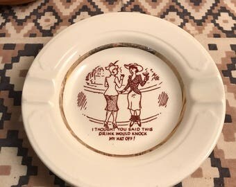 Vintage Adult Cheeky Novelty Ashtray