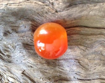 Hand Carved Carnelian Bead.