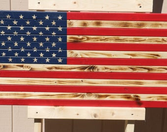 Rustic American Flag Wood American Flag Distressed American