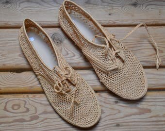 Sienna Shoe - Jeans Raffia