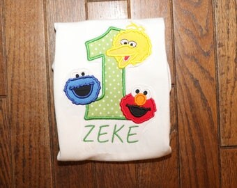 Sesame Street Birthday Shirt