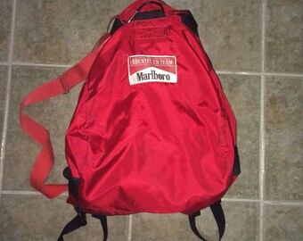 Vtg marlboro backpack/big duffel bag