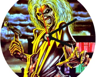 Iron Maiden Wall Clock / Clocks . kitchen living room bedroom 30cm diameter