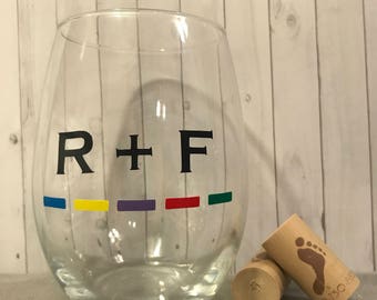 Rodan + Fields inspired wineglass, gifts for her, personalized boss gift, wine glass