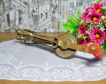 Vintage Hand Whisk,Manual Mixer, Wood Handle Hand Mixer,Vintage Egg Beater, Retro Kitchen Whisk. Universal Ruhr Gerat-Germany of 80s