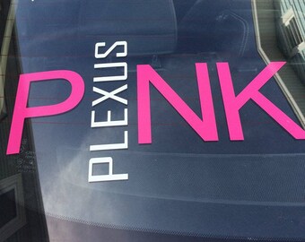 PINK PLEXUS Vinyl Car Decal