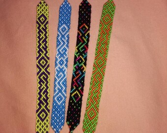 Knotted bracelet with Indonesian pattern,Braided bracelet, Handwoven bracelet, Friendship bracelet,Bracelet bresilien,String bracelet, Boho