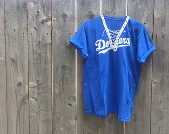 LA Dodgers Lace Up Shirt, Lace Up Tee, LA Dodgers Shirt