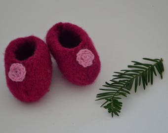 Shoes felted from 100% Merino wool - Waldorf doll clothes Steiner doll clothes Waldorf doll shoes Steiner doll shoes knit felt pattern