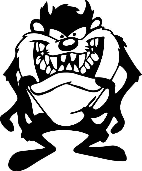 Tazmanian devil Svg Files Silhouettes Dxf Files Cutting files