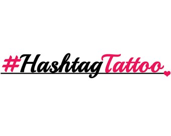 tattoos temporary custom personalized hashtag