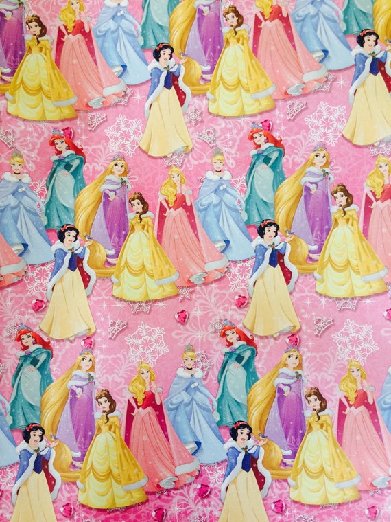 Princess Christmas Wrapping Paper 