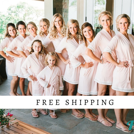 Bridesmaid robes set of 3 Bridesmaid robes set of 5