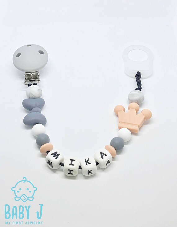 Personalized Pacifiers Clip Silicone Teether Pacifier clip