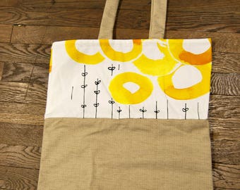 tote bag yellow circle
