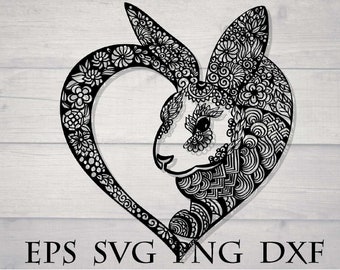 Download Easter Bunny Mandala Svg Design - Layered SVG Cut File ...