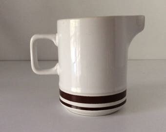 White Creamer Rondure Stone | Sango | Japan | Vintage