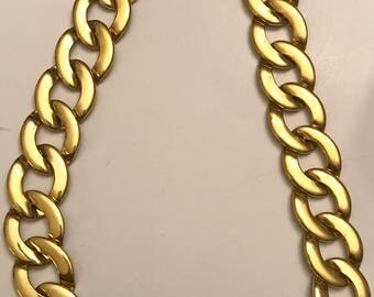 Vintage Napier Gold Tone Link Necklace