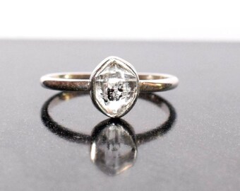 Herkimer Diamond Ring in Sterling Silver