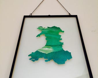 Green Fields Map of Wales