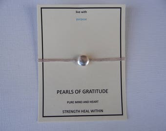 sterling silver coin pearl bracelet