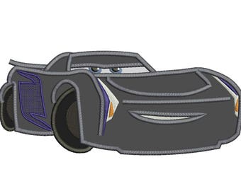 Disney Cars Storm Race Applique Design 3 sizes for Instant Download