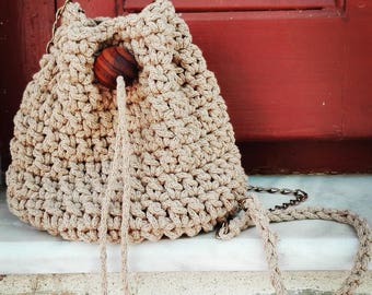 pouch purse with chain