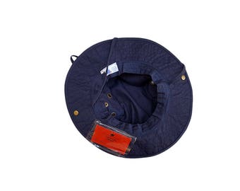 Navy Aussie Safari Hat with Pocket