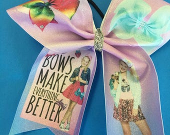 JoJo Siwa JoJo Bow Bows Make Everything Better Cheer Bow Sparkle