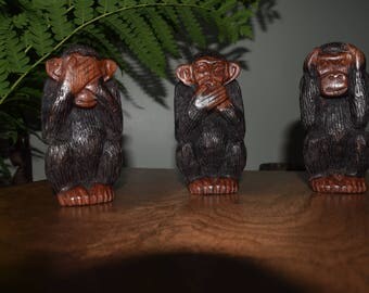 See, Hear and Speak no evil monkeys