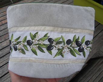 OLIVE fabric makeup bag
