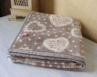 Cover fabric "Comforter" hearts and dots