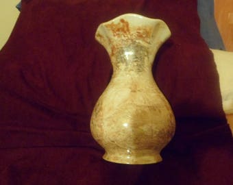 porcelain vase painted with glass chandelier