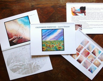 Perpetual calendar A4, 30 pages, homemade