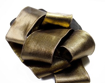 Copper 8 cm x 50 cm diamond pattern Ribbon