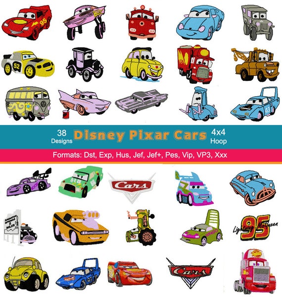 38 disney pixar cars embroidery machine designs 4 inch hoop 38 disney pixar cars embroidery machine designs 4 inch hoop