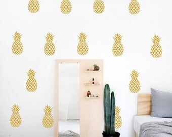 Pineapple wall decal | Etsy