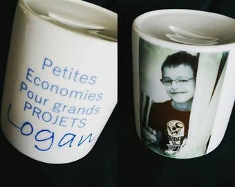 Personalized ceramic piggy bank